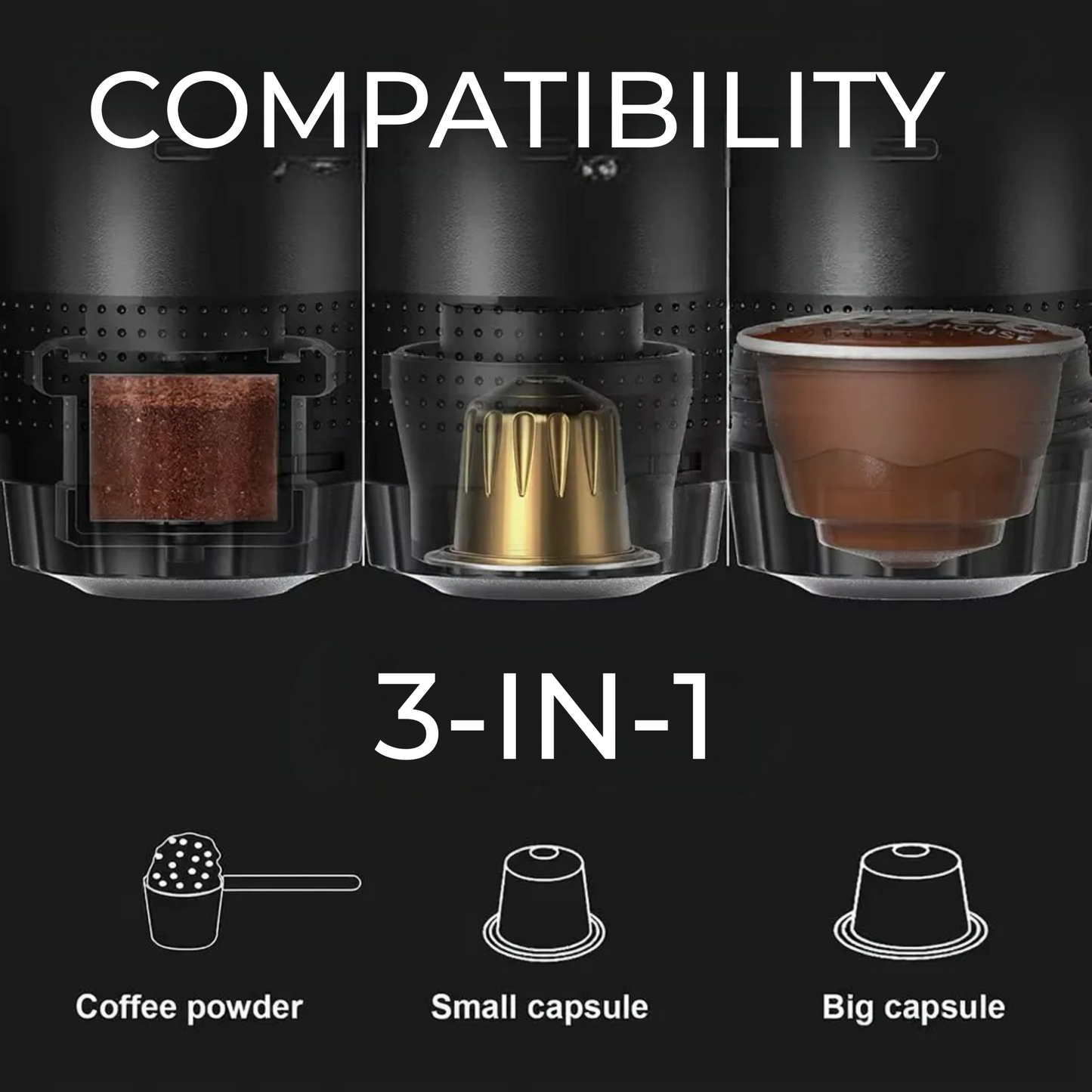 Moon Nest – Nomad Espresso Maker 3-in-1 Portable Machine