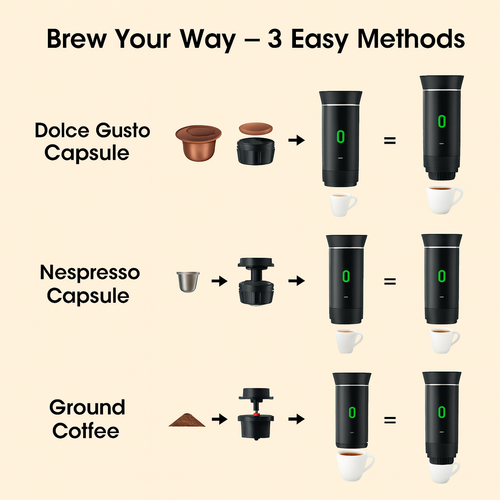 Moon Nest – Nomad Espresso Maker 3-in-1 Portable Machine