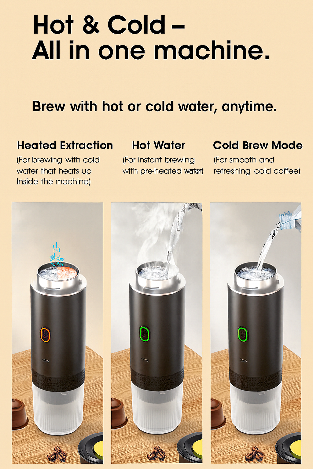 Moon Nest – Nomad Espresso Maker 3-in-1 Portable Machine