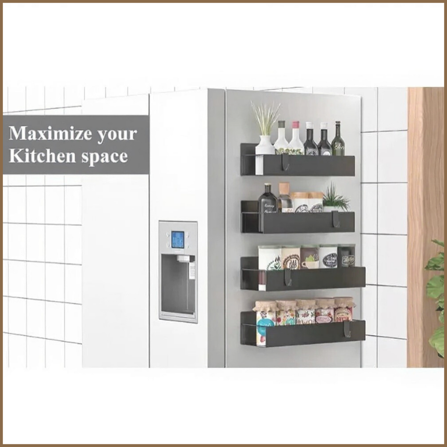 Luna Magnet Shelf – Magnetic Kitchen Organizer
